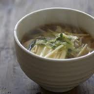 豆腐ときのこのあんかけスープ